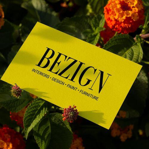 bezign business card yellow in flowers interior design johannesburg